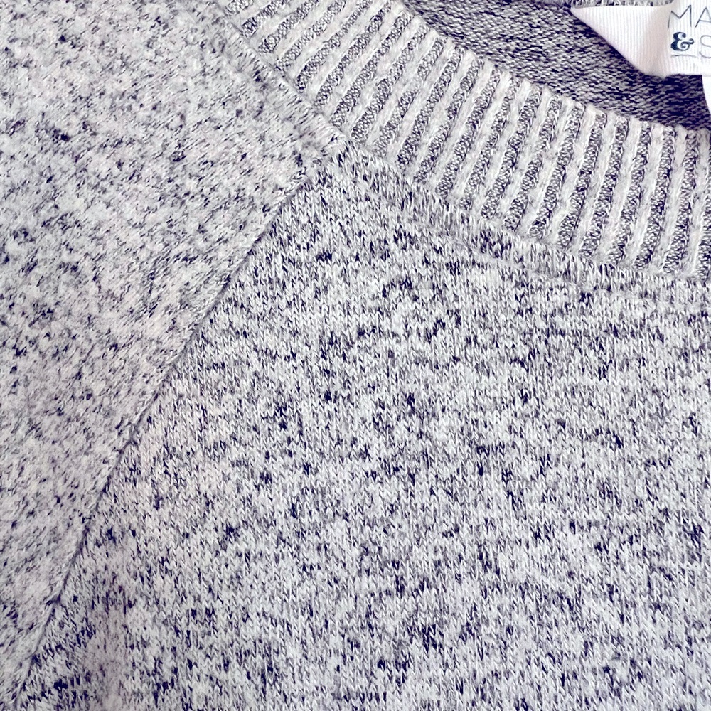Market & Spruce Heathered Gray Women’s Sweater Size S-EUC - Picture 2 of 4